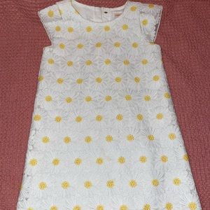 Gymboree daisy white yellow dress new size 4